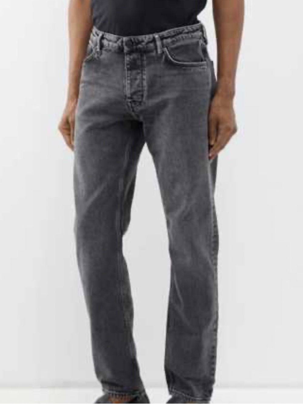 Neuw Stockholm Men's Washed Gray Relaxed Jeans